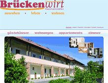 Tablet Screenshot of brueckenwirt.at